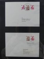 Berlin Bedarfsbriefe mit Zusammendrucken auf selbstgestalteten Seiten #MA321