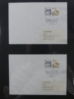 Berlin Bedarfsbriefe mit Zusammendrucken auf selbstgestalteten Seiten #MA321