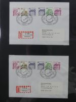 Berlin Bedarfsbriefe mit Zusammendrucken auf selbstgestalteten Seiten #MA321