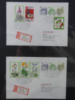 Berlin Bedarfsbriefe mit Zusammendrucken auf selbstgestalteten Seiten #MA321