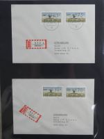 Berlin Bedarfsbriefe mit Zusammendrucken auf selbstgestalteten Seiten #MA321