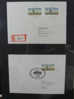 Berlin Bedarfsbriefe mit Zusammendrucken auf selbstgestalteten Seiten #MA321