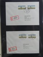 Berlin Bedarfsbriefe mit Zusammendrucken auf selbstgestalteten Seiten #MA321