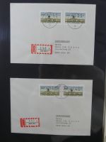 Berlin Bedarfsbriefe mit Zusammendrucken auf selbstgestalteten Seiten #MA321