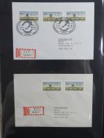 Berlin Bedarfsbriefe mit Zusammendrucken auf selbstgestalteten Seiten #MA321