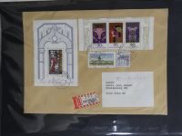 Berlin Bedarfsbriefe mit Zusammendrucken auf selbstgestalteten Seiten #MA321