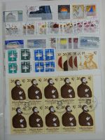 DDR Sammlungsartiges Lager mit Marx Blöcken in 2 Einsteckalben #MA326