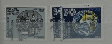 DDR Sammlungsartiges Lager mit Marx Blöcken in 2 Einsteckalben #MA326