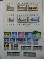 DDR Sammlungsartiges Lager mit Marx Blöcken in 2 Einsteckalben #MA326