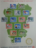 DDR Sammlungsartiges Lager mit Marx Blöcken in 2 Einsteckalben #MA326