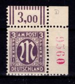 Bi-Zone 17 a D r4 postfrisch geprüft Hettler BPP #DBX73