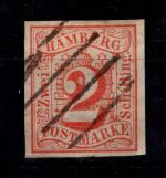 Hamburg 2 gestempelt tiefst signiert #DCA98