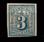 Hamburg 3 mit Falz tiefst signiert Pfenninger bzw Bühler #DCA99