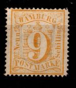 Hamburg 18 ohne Gummi tiefst signiert Pfenninger #DCB01