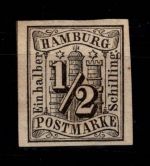 Hamburg 1 ohne Gummi mehrfach signiert u.a. Pfenninger #DCB04