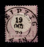 Deutsches Reich 16 gestempelt geprüft Krug BPP, leichte Mängel #DBZ05