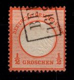 Deutsches Reich 3 gestempelt tief geprüft Brugger BPP #DBZ21