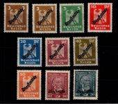 Deutsches Reich Dienstmarken 105 a,b-113 postfrisch 105 b geprüft Peschl #DBZ36