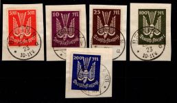 Deutsches Reich 263-267 gestempelt alle geprüft Infla, mit Vollstempel #DBY37