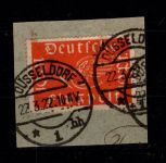 Deutsches Reich 111 b gestempelt auf Briefstück, geprüft Infla Berlin #DBY59