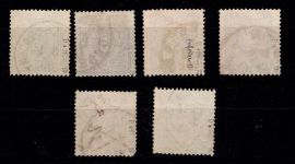 Deutsches Reich 31-35 B, 38 B gestempelt alle geprüft Jäschke BPP #DBY70