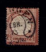 Deutsches Reich 21 b gestempelt Befund Krug BPP, Mängel #DBY77