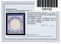 Deutsches Reich 20 postfrisch Befund Krug BPP #DBY92