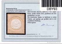 Deutsches Reich 22 postfrisch Befund Krug BPP #DBY93