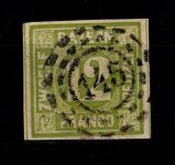 Bayern 12 gestempelt oMR 145 "Fürth", tiefst geprüft Schmitt BPP #DCU59