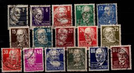 SBZ 212-227 mit Falz meistens geprüft Schönherr VP #DCM87