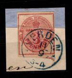 Hannover 6 gestempelt auf Briefstück #DCS12