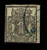 Hannover 9 gestempelt leichte Mängel #DCS14