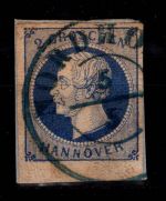 Hannover 15 gestempelt auf Briefstück, leichte Mängel #DCS19