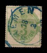 Hannover 21 gestempelt leichte Mängel im Durchstich #DCS28