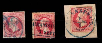 Hannover 23 (3x) ohne Gummi alle mit leichten Mängeln #DCS31