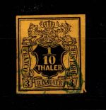 Hannover 5 gestempelt leichte Mängel, Randaufspaltung #DCS09