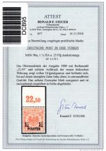 Deutsche APA Türkei 9 ba postfrisch Oberrand vorgefaltet, Attest Steuer #DCB95