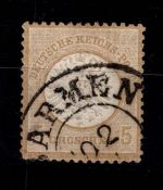 Deutsches Reich 22 gestempelt geprüft Krug BPP #DDL17