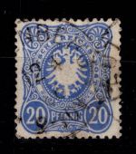 Deutsches Reich 42 ba gestempelt doppelt tiefst geprüft Zenker BPP #DDL38