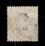 Deutsches Reich 42 ba gestempelt doppelt tiefst geprüft Zenker BPP #DDL38