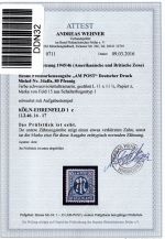 Bi-Zone 34 a Bz gestempelt Attest Wehner BPP #DDN32