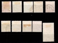 Französische Zone Württemberg 28-37 gestempelt 37 geprüft Schlegel BPP #DDN36