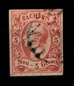 Sachsen 12 gestempelt tiefst signiert Dietrich #DCT72