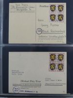 Französische Zone Reste einer großen Briefesammlung im Einsteck Album #MA383