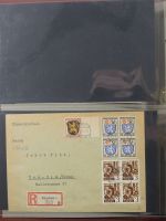 Französische Zone Reste einer großen Briefesammlung im Einsteck Album #MA383