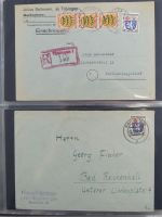 Französische Zone Reste einer großen Briefesammlung im Einsteck Album #MA383