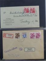 Französische Zone Reste einer großen Briefesammlung im Einsteck Album #MA383