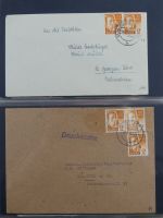 Französische Zone Reste einer großen Briefesammlung im Einsteck Album #MA383