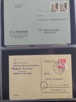 Französische Zone Reste einer großen Briefesammlung im Einsteck Album #MA383