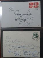 Französische Zone Reste einer großen Briefesammlung im Einsteck Album #MA383